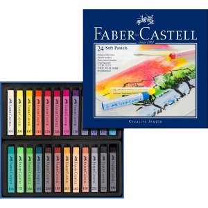 Faber Castell Creative Studio Soft Toz Pastel Boya 24'lü Tam Boy
