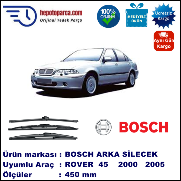 ROVER 45  450 mm 02.2000-05.2005 BOSCH Arka Silecek