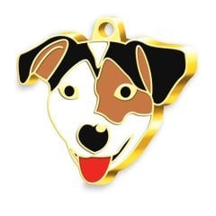 Altın Kaplama Jack Russell Köpek Künyesi