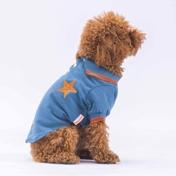 PawStar Mavi Marine Polo Yaka T-Shirt