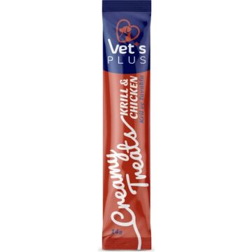 Vet's Plus Kril ve Tavuklu Sıvı Kedi Ödül Maması 14gr