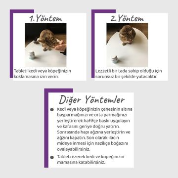 Vet's Plus Relax Kedi ve Köpekler için Sakinleştirici Tablet (100'lü)