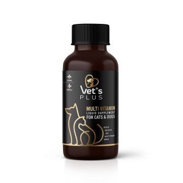 Vet's Plus Multivitamin Kedi ve Köpekler için Sıvı Vitamin Damla 100ml