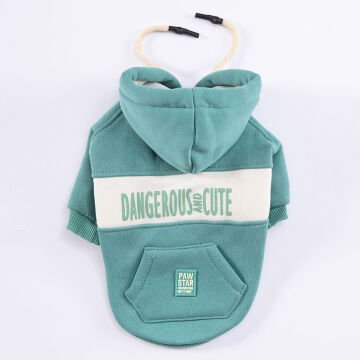 PawStar Yeşil Cute Hoodie Küçük ve Orta Irk