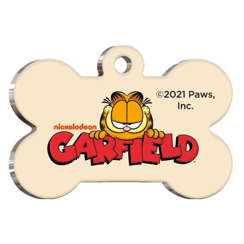 Garfield Kemik Şekilli Kedi ve Köpek Künyesi