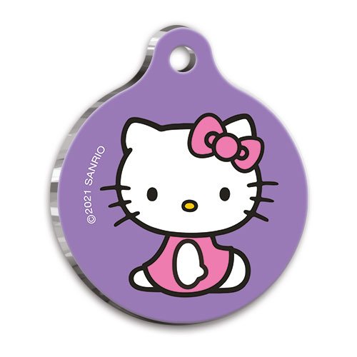 Hello Kitty Yuvarlak Kedi ve Köpek Künyesi