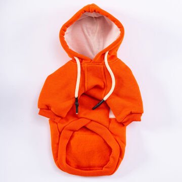 PawStar Turuncu Cute Hoodie Küçük ve Orta Irk