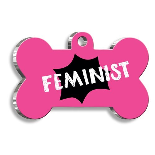 Feminist Kemik Şekilli Kedi Köpek Künyesi