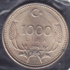 1994 Yılı 1000 Lira Çilaltı Çil
