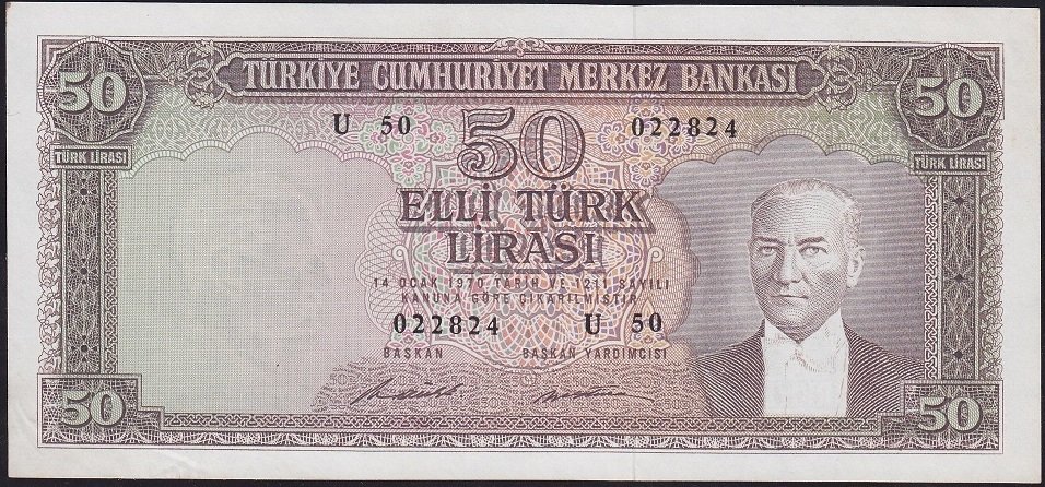 5.Emisyon 7.Tertip 50 Lira U50 022824 Çilaltı Çil