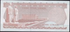 6.Emisyon 3.Tertip 20 Lira F48 766736 Çilaltı Çil