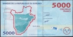 Burundi 5000 Frank 2015 Çil Pick53