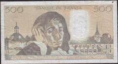 Fransa 500 frank 1980 Temiz - Çok Temiz