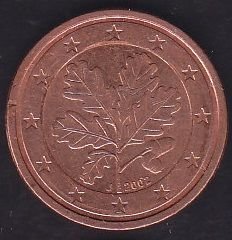 Avrupa 2 Euro Cent 2002 J Almanya