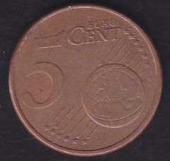 Avrupa 5 Euro Cent 2011 Belçika