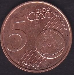 Avrupa 5 Euro Cent 2012 Hollanda