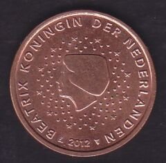 Avrupa 5 Euro Cent 2012 Hollanda