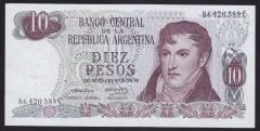 Arjantin 10 Pesos 1973-1974 Çil Pick295a