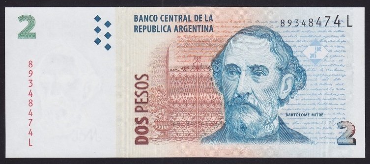 Arjantin 2 Pesos 1997-2002 Çil Pick352f