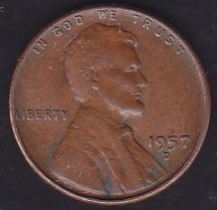 Amerika 1 Cent 1957 D