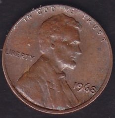Amerika 1 Cent 1968