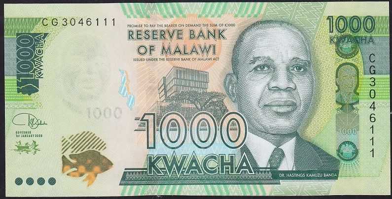 Malawi 1000 Kwacha 2020 Çil 111