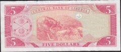 Liberia 5 Dolar 2011 Çok Temiz +