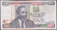 Kenya 100 Şiling 2010 Çok Temiz Pick 48e