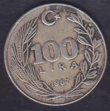 1987 YILI 100 LİRA