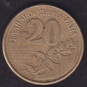 Yunanistan 20 Drahmi 1992