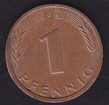Almanya 1 Pfennig 1985 J