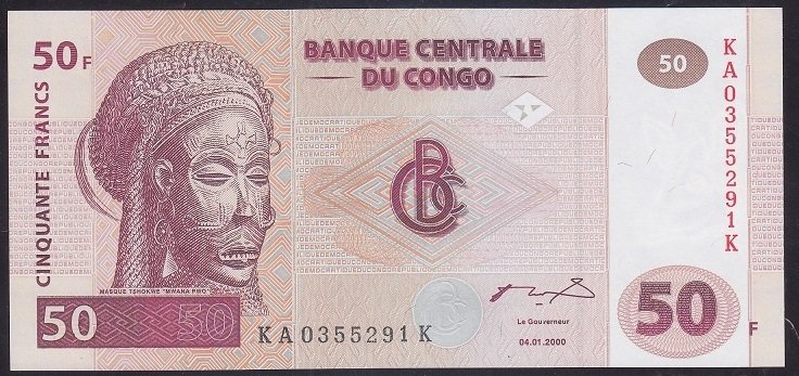 KONGO 50 FRANK 2000 ÇİL