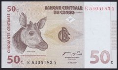 KONGO 50 CENTİMES 1997 ÇİL