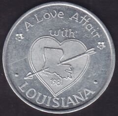 Louisiana Madalya 1981 - 4 cm