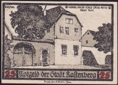 Almanya 25 Pfennig Notgeld 1921 Çil