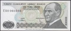 7.Emisyon 2.Tertip 10 Lira E50 060566 Çil