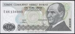 7.Emisyon 2.Tertip 10 Lira E46 156995 Çilaltı