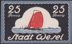 Almanya 25 Pfennig Notgeld 1921 Çil