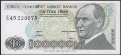 7.Emisyon 2.Tertip 10 Lira E45 228075 Çil