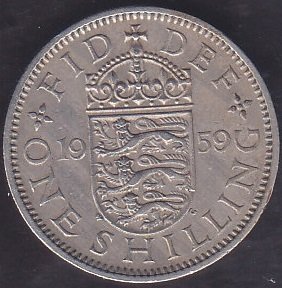 İngiltere 1 Şilin 1959