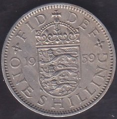 İngiltere 1 Şilin 1959