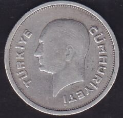 1935 Yılı 50 Kuruş Gümüş