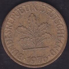 Almanya 10 Pfennig 1976 J