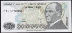 7.Emisyon 2.Tertip 10 Lira E12 478293 Çilaltı Çil