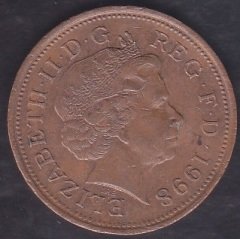 İngiltere 2 Pence 1998