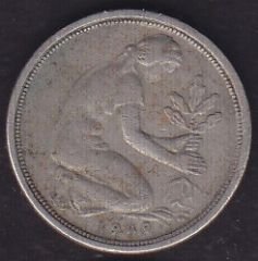 Almanya 50 Pfennig 1949 J