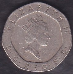 İngiltere 20 Pence 1987