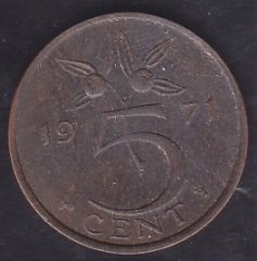 Hollanda 5 Cent 1971