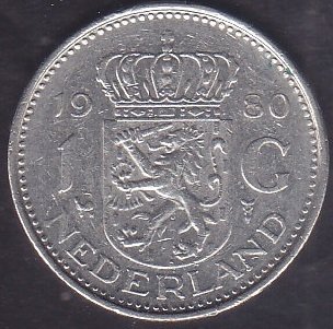Hollanda 1 Gulden 1980