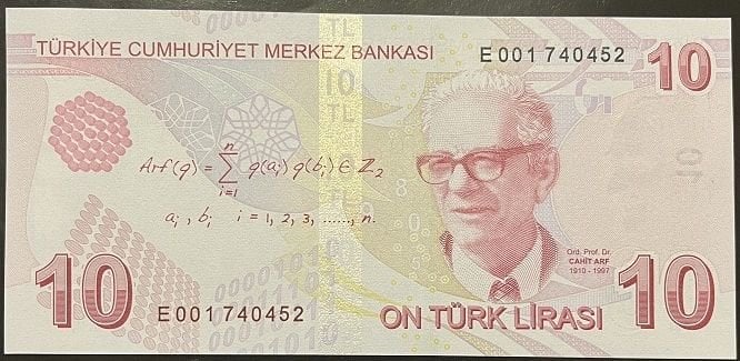 9.Emisyon 5.Tertip 10 Lira E001 Çil